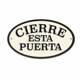 Табелка Magnet & Steel Cierre esta Puerta 16,3 x 9,5 cm