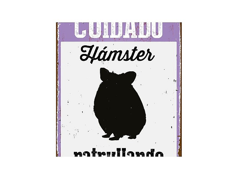 Табелка Magnet & Steel Cuidado Hámster Patrullando 14,8 x 21 cm Табелка Magnet & Steel Cuidado Hámster Patrullando 14,8 x 21 cm