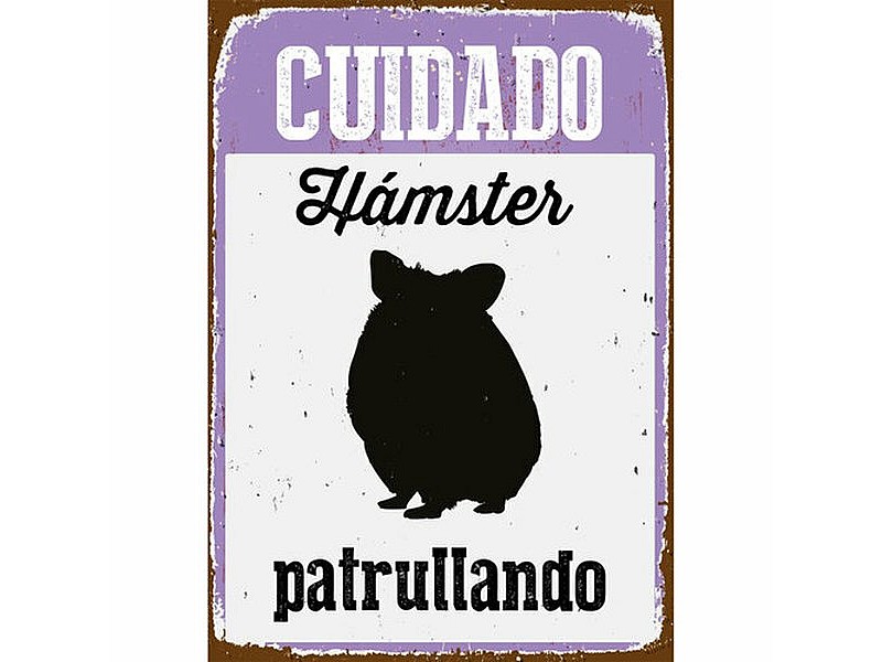 Табелка Magnet & Steel Cuidado Hámster Patrullando 14,8 x 21 cm Табелка Magnet & Steel Cuidado Hámster Patrullando 14,8 x 21 cm