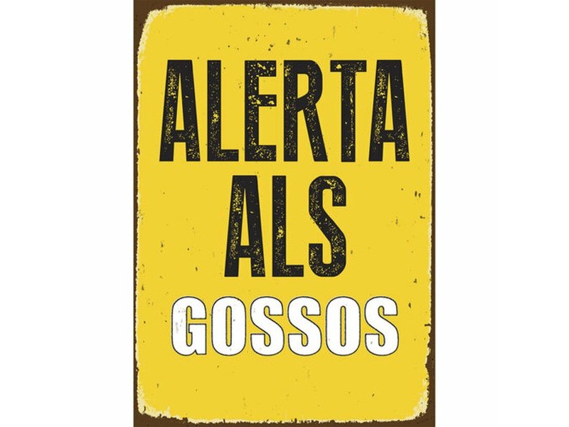 Табелка Magnet & Steel Alerta als Gossos 14,8 x 21 cm