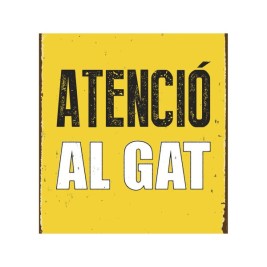 Табелка Magnet & Steel Atenció al Gat 14,8 x 21 cm