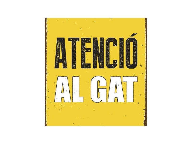 Табелка Magnet & Steel Atenció al Gat 14,8 x 21 cm