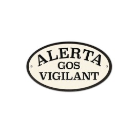 Табелка Magnet & Steel Alerta Gos Vigilant 16,3 x 9,5 cm