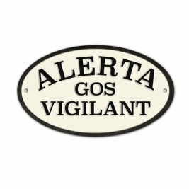 Табелка Magnet & Steel Alerta Gos Vigilant 16,3 x 9,5 cm