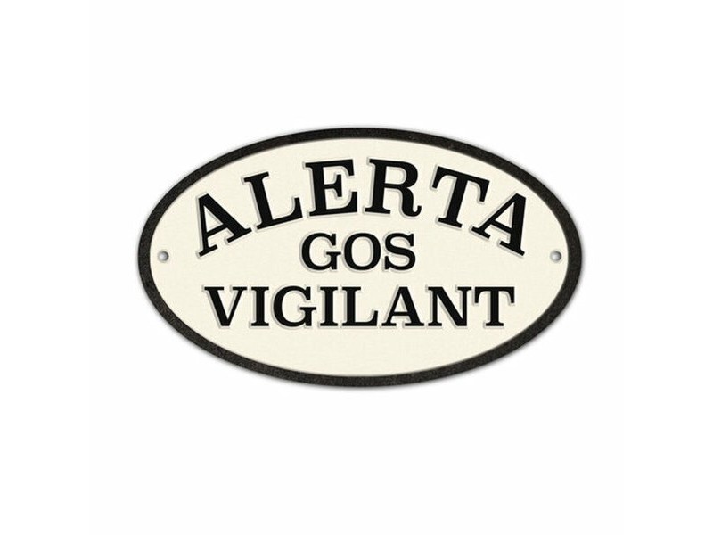 Табелка Magnet & Steel Alerta Gos Vigilant 16,3 x 9,5 cm