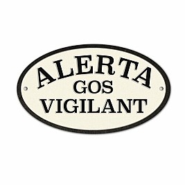 Табелка Magnet & Steel Alerta Gos Vigilant 16,3 x 9,5 cm