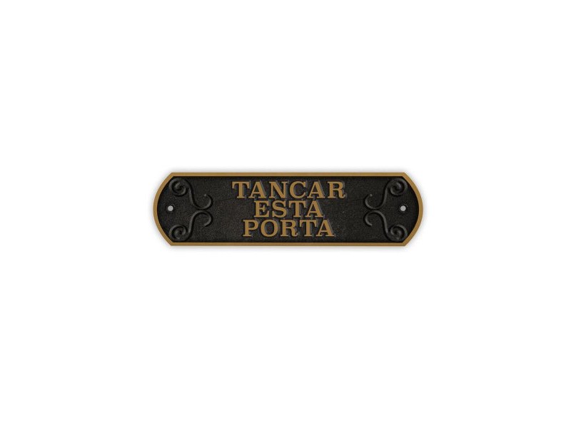 Табелка Magnet & Steel Tancar Esta Porta 24 x 7,2 cm