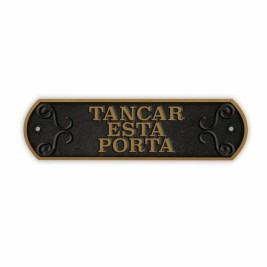 Табелка Magnet & Steel Tancar Esta Porta 24 x 7,2 cm