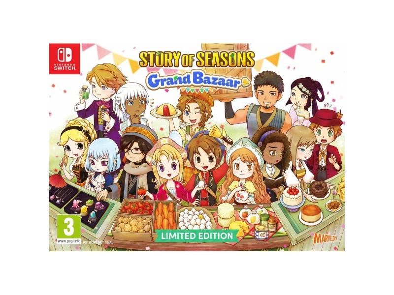 Видео игра за Switch Just For Games Story of Seasons Grand Bazaar : Limited Edition Видео игра за Switch Just For Games Story of Seasons Grand Bazaar : Limited Edition