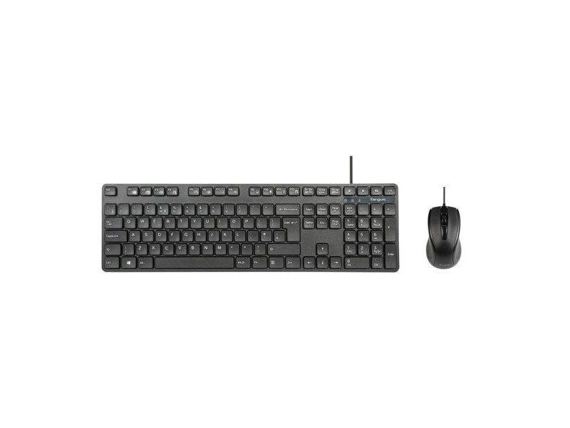 Клавиатура с мишка Targus AKM622ES Черен испански QWERTY