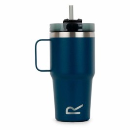 Чаша със Сламка Regatta Thermo Insulated Mug Тъмно синьо 600 ml Неръждаема стомана