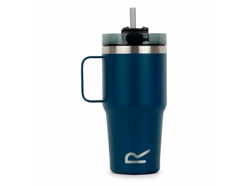 Чаша със Сламка Regatta Thermo Insulated Mug Тъмно синьо 600 ml Неръждаема стомана