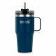 Чаша със Сламка Regatta Thermo Insulated Mug Тъмно синьо 600 ml Неръждаема стомана
