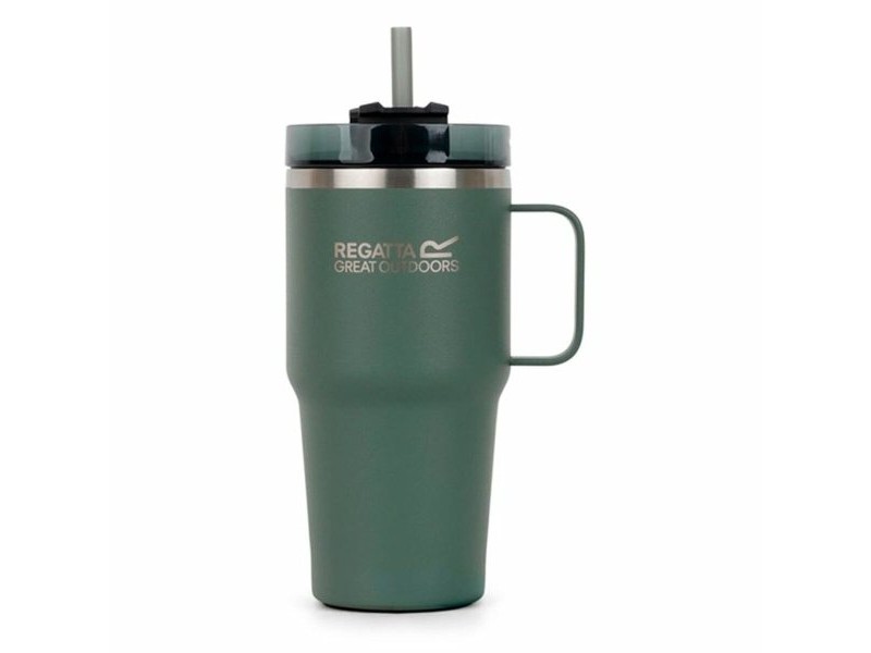 Чаша със Сламка Regatta Thermo Insulated Mug 600 ml Зелен Неръждаема стомана