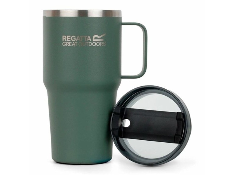 Чаша със Сламка Regatta Thermo Insulated Mug 600 ml Зелен Неръждаема стомана