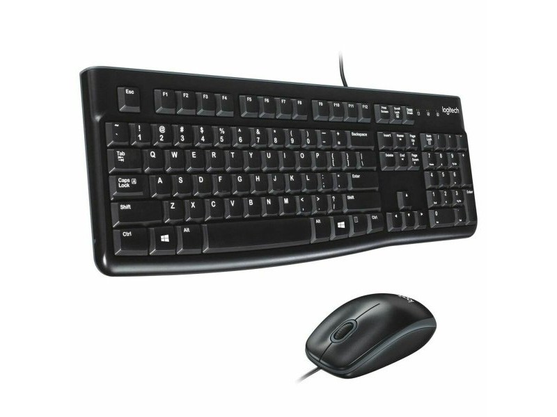 Клавиатура с мишка Logitech 920-002547 Черен португалски език QWERTY