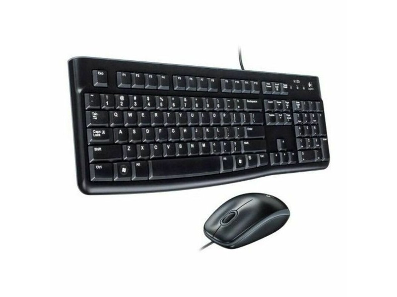 Клавиатура с мишка Logitech 920-002550 Черен Испанска Qwerty