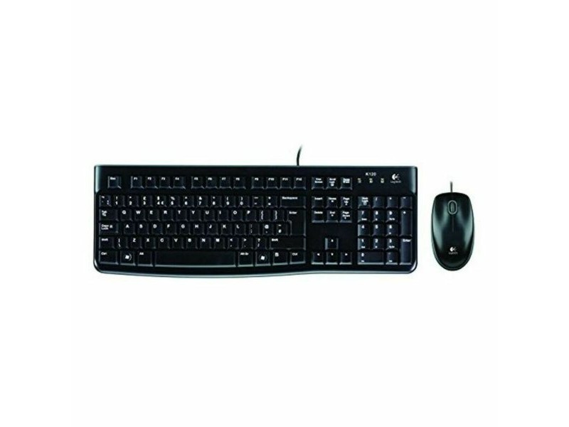 Клавиатура с мишка Logitech 920-002550 Черен Испанска Qwerty