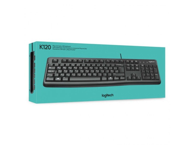 Клавиатура Logitech K120 Черен