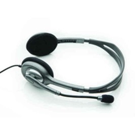 Слушалки с микрофон Logitech LGT-H110 Сив