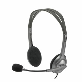 Слушалки с микрофон Logitech LGT-H110 Сив
