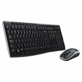 Kлаиатура с безжична мишка Logitech MK270 Черен испански Испанска Qwerty