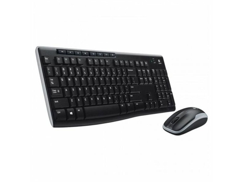 Kлаиатура с безжична мишка Logitech MK270 Черен испански Испанска Qwerty