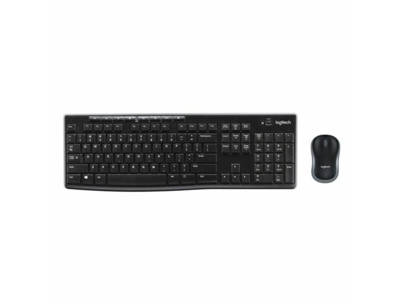 Kлаиатура с безжична мишка Logitech MK270 Черен испански Испанска Qwerty