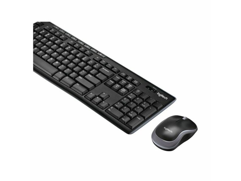 Kлаиатура с безжична мишка Logitech MK270 Черен испански Испанска Qwerty