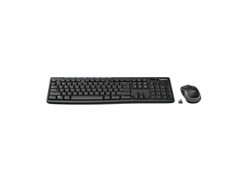 Kлаиатура с безжична мишка Logitech MK270 Черен испански Испанска Qwerty