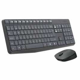 Kлаиатура с безжична мишка Logitech 920-007919 Сив Испанска Qwerty QWERTY