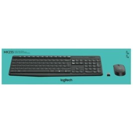 Kлаиатура с безжична мишка Logitech 920-007919 Сив Испанска Qwerty QWERTY