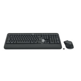 Kлаиатура с безжична мишка Logitech MK540 френски Черен Черен/Бял AZERTY