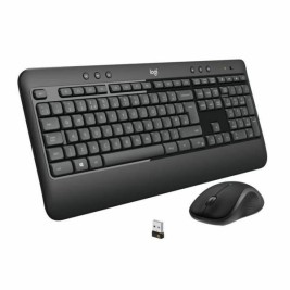 Kлаиатура с безжична мишка Logitech MK540 френски Черен Черен/Бял AZERTY
