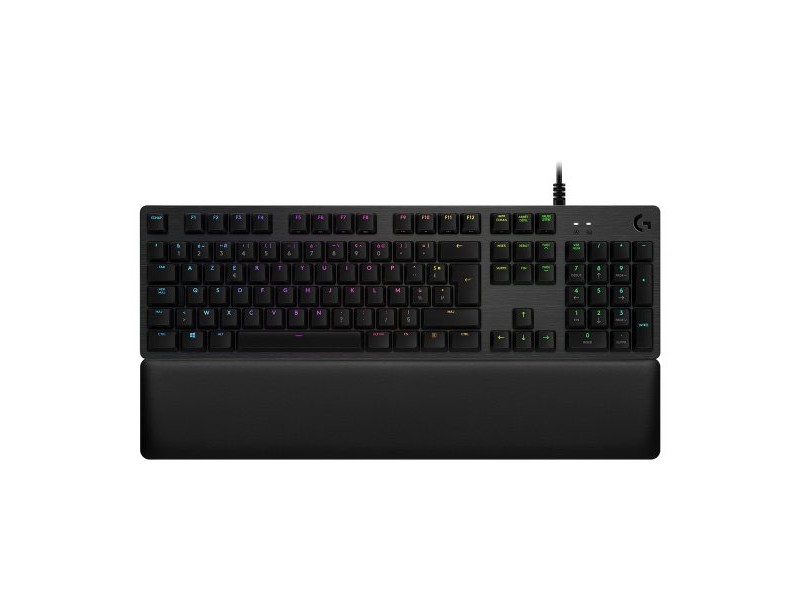Блуту Клавиатура с Поставка за Таблет Logitech G513 CARBON LIGHTSYNC RGB Mechanical Gaming Keyboard, GX Brown френски AZERTY