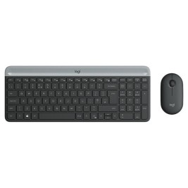 Клавиатура с мишка Logitech 920-009190 Черен Сив френски AZERTY