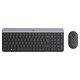 Клавиатура с мишка Logitech 920-009190 Черен Сив френски AZERTY