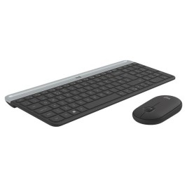 Клавиатура с мишка Logitech 920-009190 Черен Сив френски AZERTY