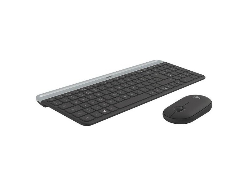 Клавиатура с мишка Logitech 920-009190 Черен Сив френски AZERTY