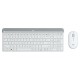 Клавиатура с мишка Logitech  MK470 Бял френски AZERTY