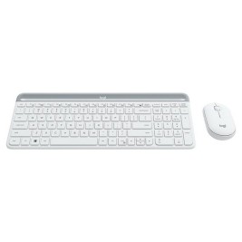 Клавиатура с мишка Logitech  MK470 Бял френски AZERTY