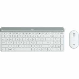 Мишка и клавиатура Logitech MK470 Бял Испанска Qwerty