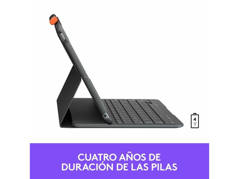 Универсален калъф за таблет и клавиатура Logitech 920-009478 Сив Графит Испанска Qwerty QWERTY