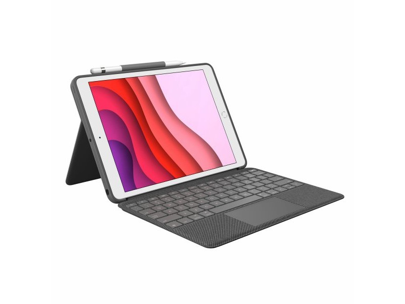Универсален калъф за таблет и клавиатура Logitech 920-009627 Сив Испанска Qwerty
