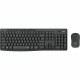 Kлаиатура с безжична мишка Logitech MK295 френски Черен Сив AZERTY