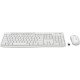 Клавиатура с мишка Logitech MK295 Бял Qwerty Италиански