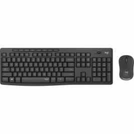Kлаиатура с безжична мишка Logitech 920-009870 Безжичен Черен Сив Графит португалски език
