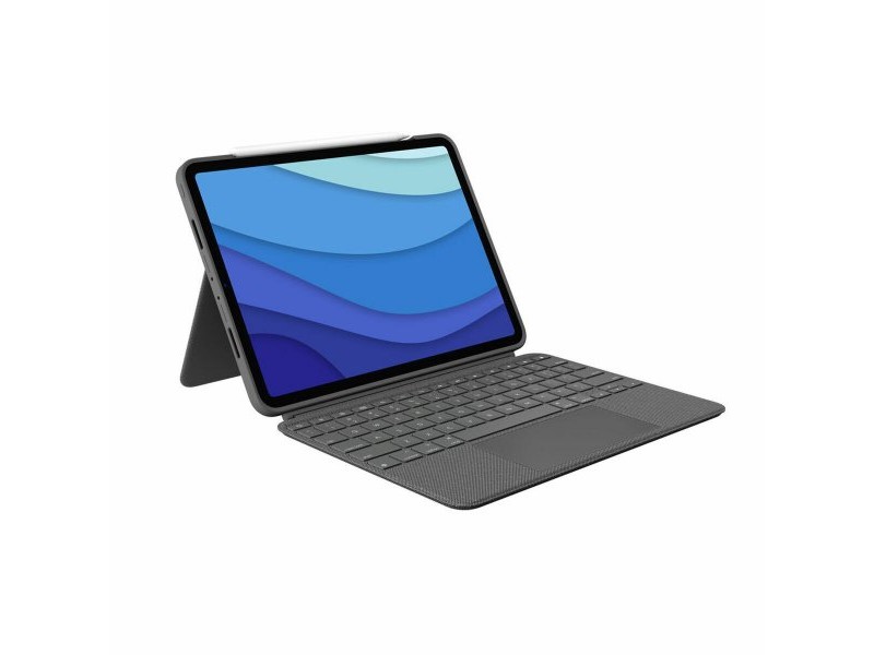 Калъф за iPad и клавиатура Logitech 920-010145 Сив QWERTY