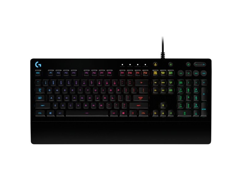 Клавиатура за игри Logitech G213 Черен Испанска Qwerty QWERTY Qwerty португалски език