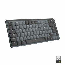 Блутут клавиатура Logitech 920-010780 английски език EEUU Черен Сив QWERTY Qwerty US International